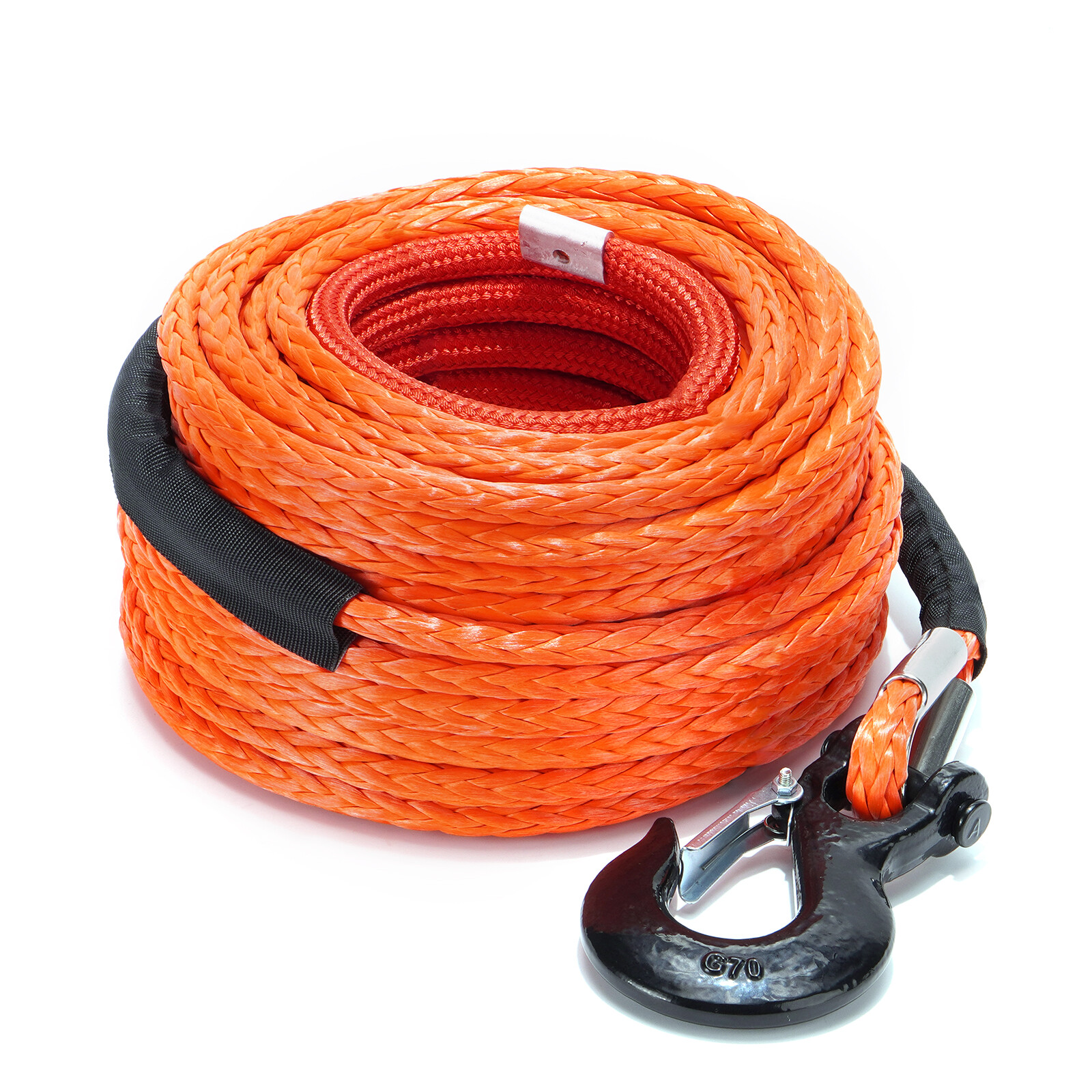 1/2"x100ft 32000lbs Synthetic Winch Rope Winch Line Cable Recovery 4WD ATV SUV