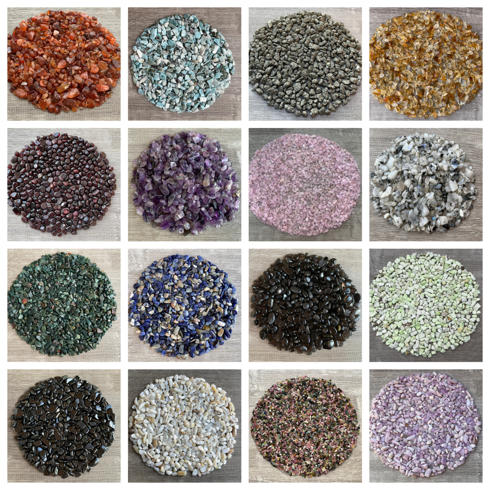 Grade A++ Semi Tumbled Gemstone Mini Chips 3 - 18 mm, Wholesale Bulk Lot