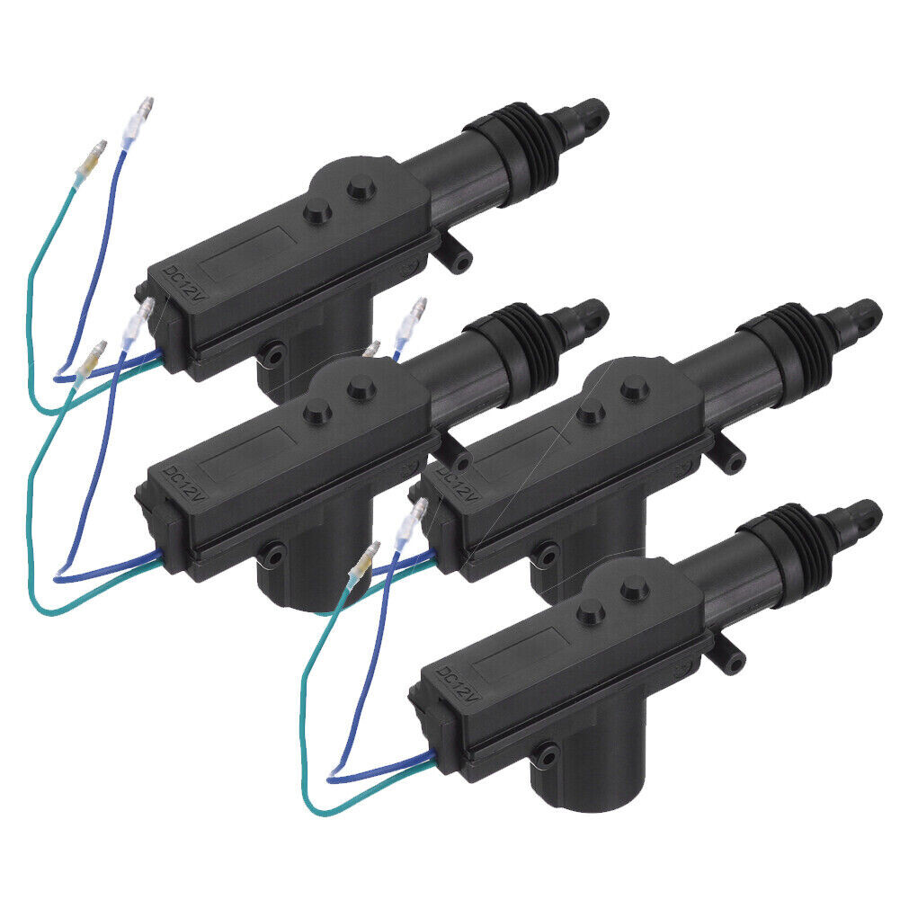 4x Universal Car Auto Heavy Duty Power Slave Door Lock Actuator Motor 2 Wire 12V