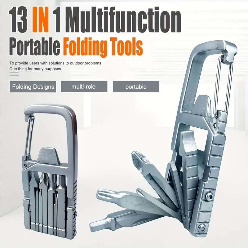 13-in-1 Multifunctional Portable Tool - Compact for Outdoor & Daily Tasks