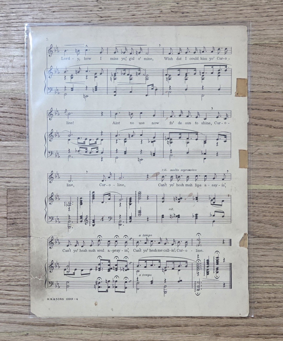 (8) Vintage Music Sheets Lot
