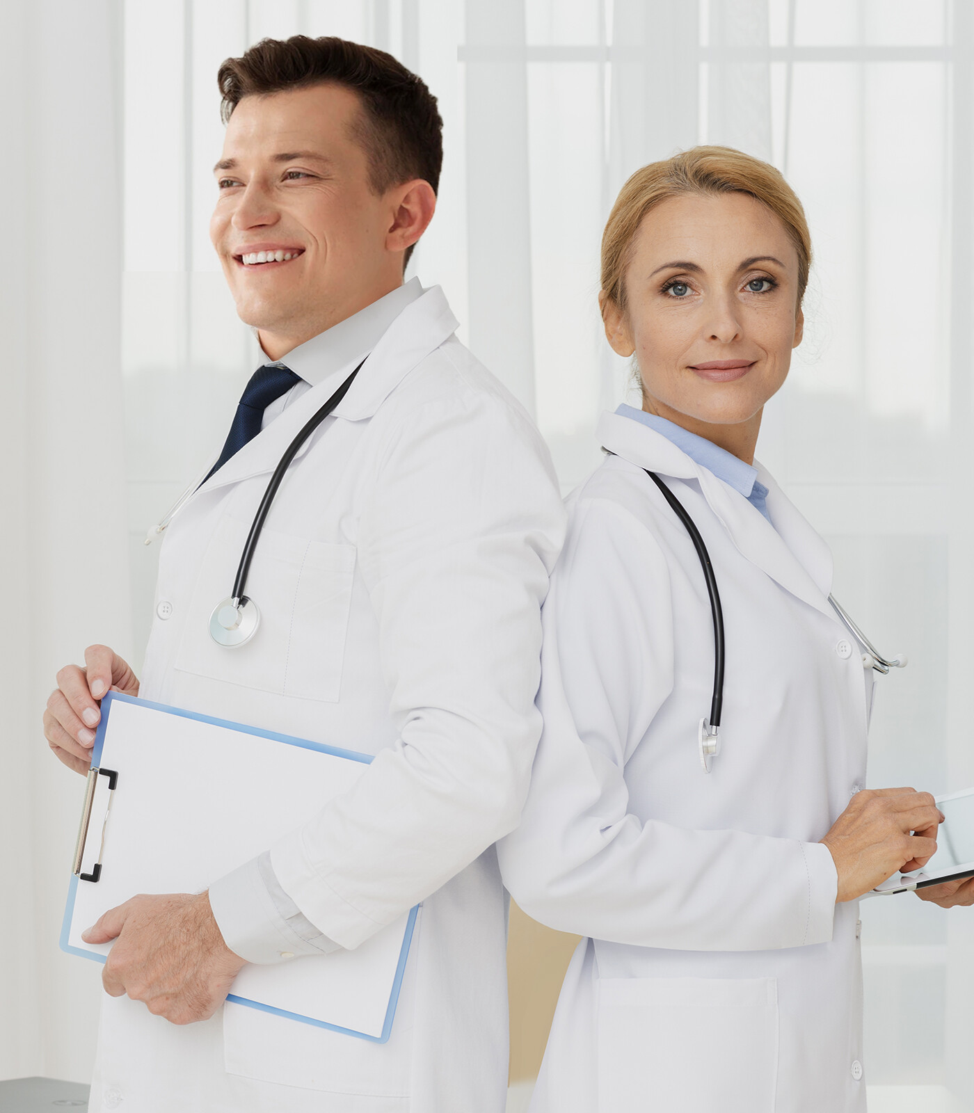 HEEDFIT Professional Lab Coat for Women, Men Poly Cotton 37-Inch FREE SHIPPING!