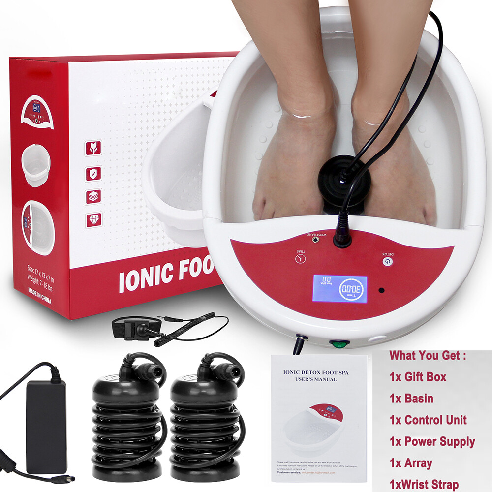 Ionic Foot Spa Bath Detox Cleanse Machine with Basin Tub ,2023 Upgrade Vesion