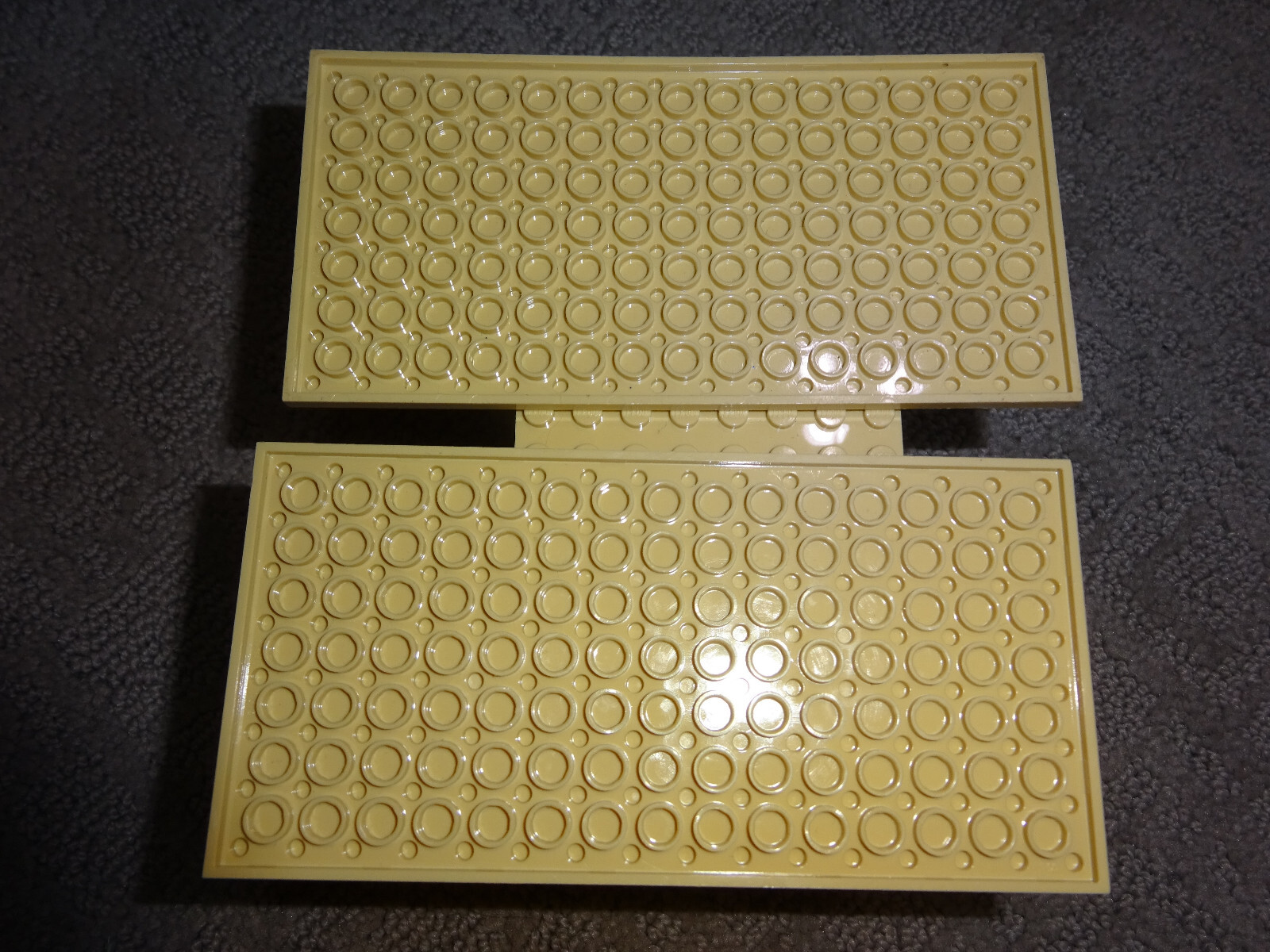 HUGE Lego Base Plate Lot of 20 tan sand 8x16 8 dot x 16 dot baseplates 16x8