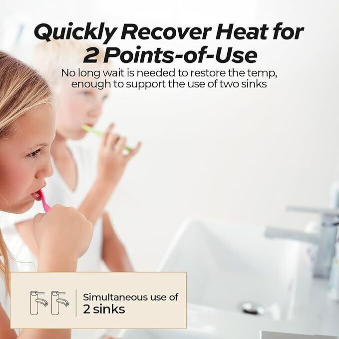 8.0 Gallon Electric Mini Tank Water Heater Instant Hot Water 1440W For RV Camper