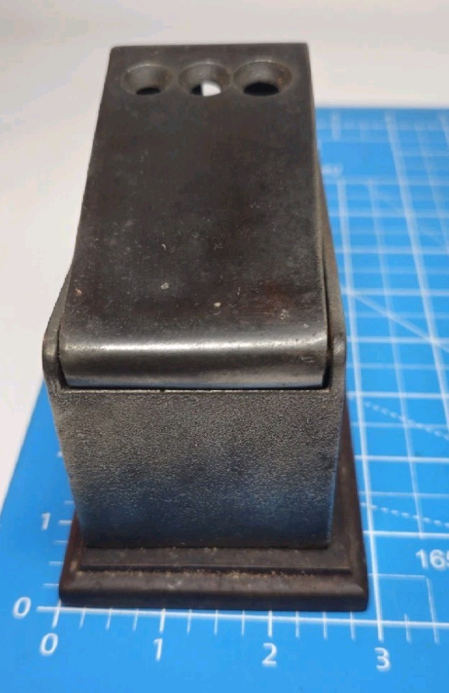 Antique Tabletop Cigar Cutter Three Hole Sizes Man Cave Home Bar Works Great