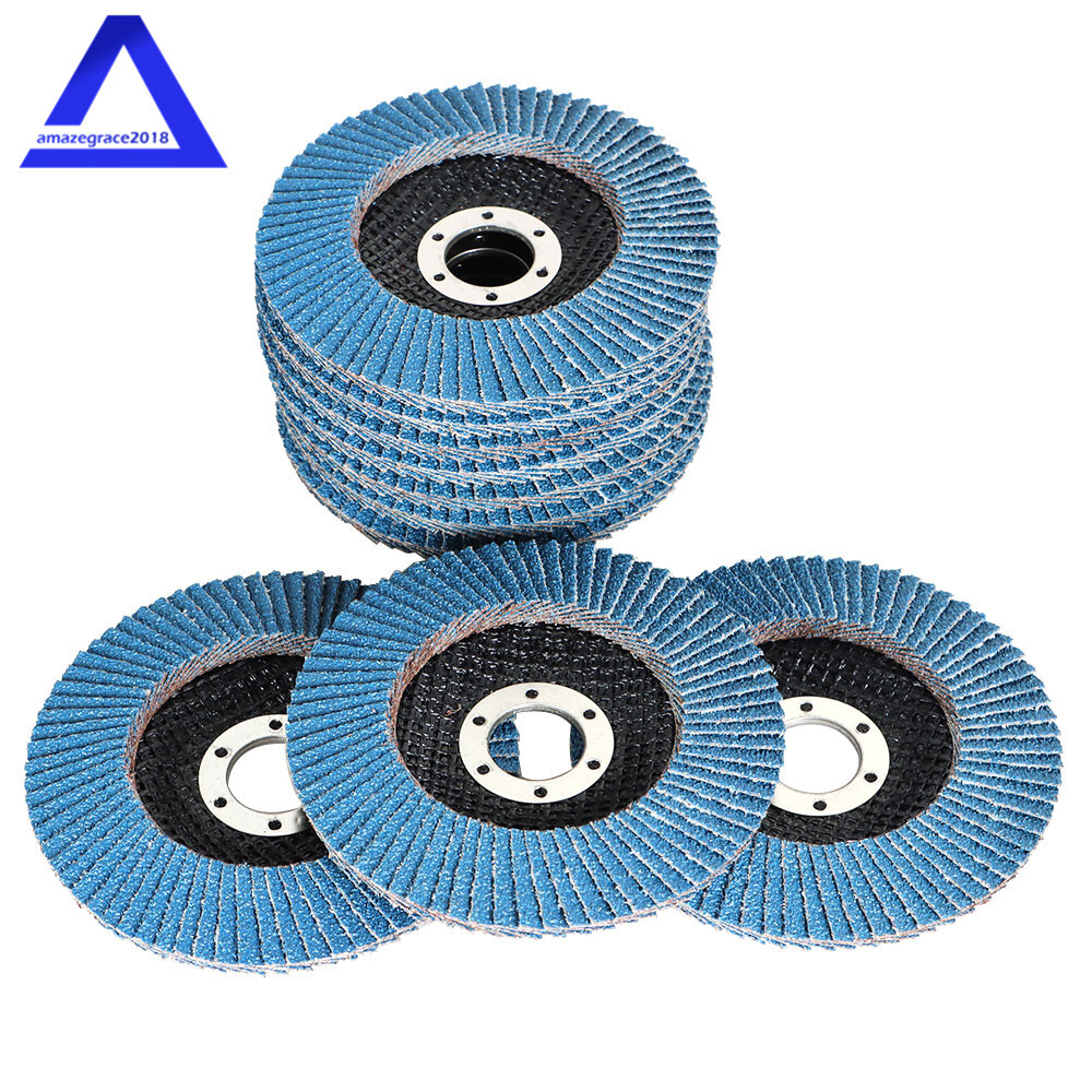 100Pack 4-1/2"×7/8'' 40 Grit T29 Premium Zirconia Flap Disc Sanding Grinding