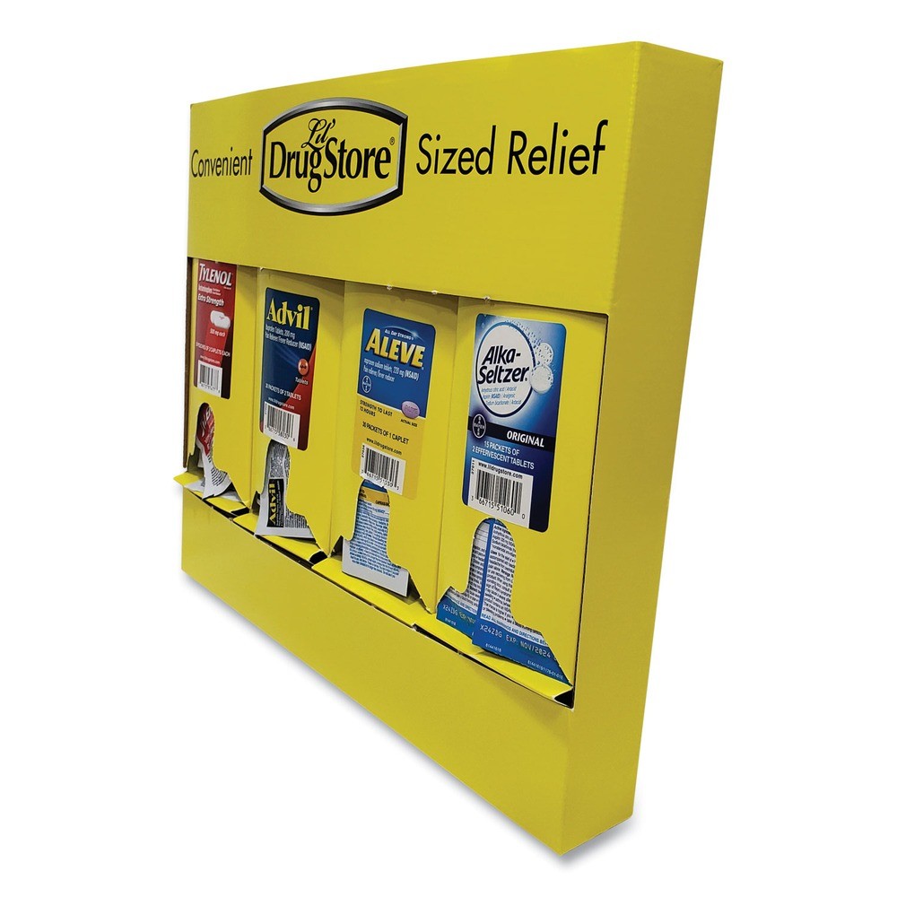 Lil' Drugstore 71622 Plastic Case Single-Dose Medicine Dispenser - Yellow New