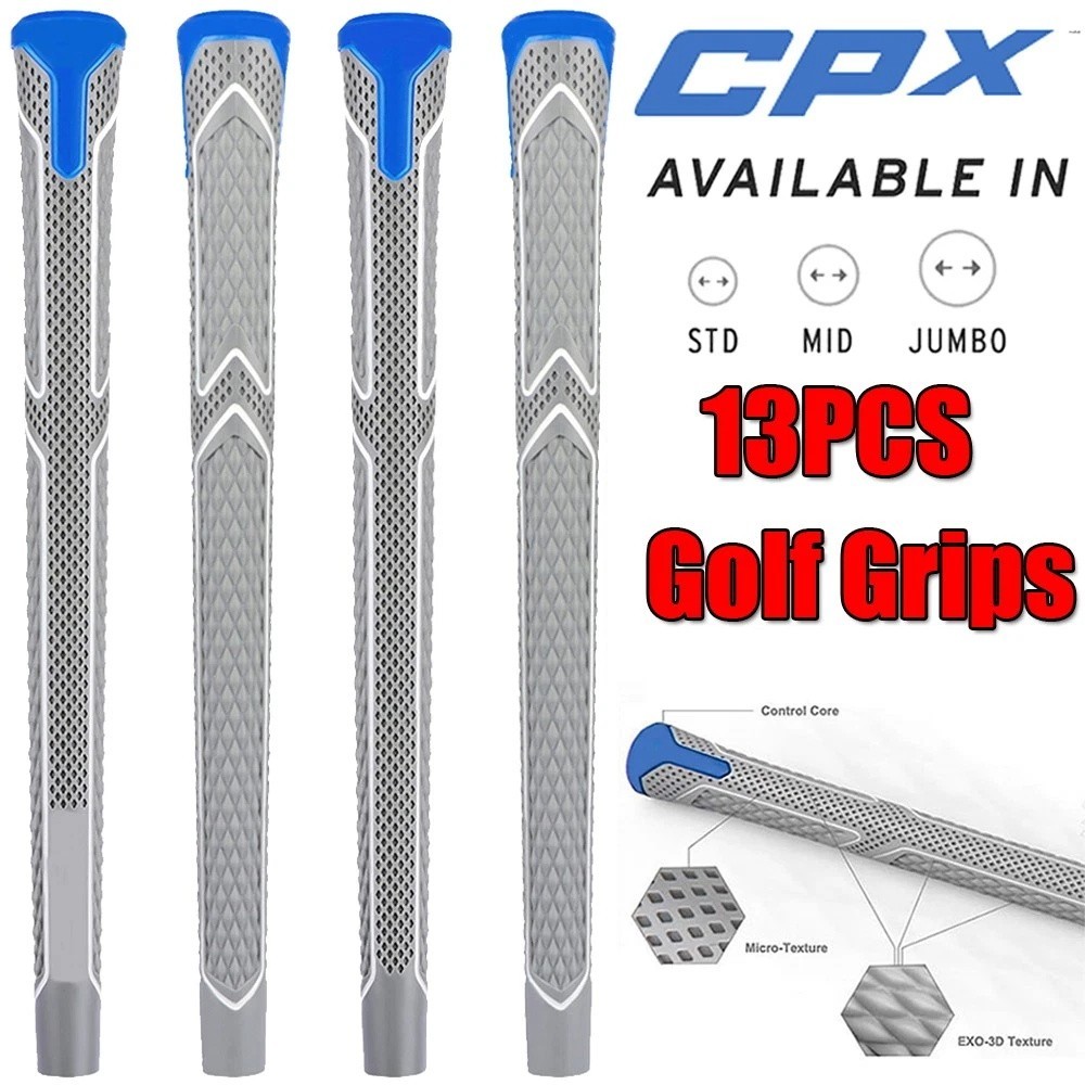 13Pcs Golf Grip Golf Club Grip CPX TPE Rubber Anti-Slip Standard /Midsize /Jumbo