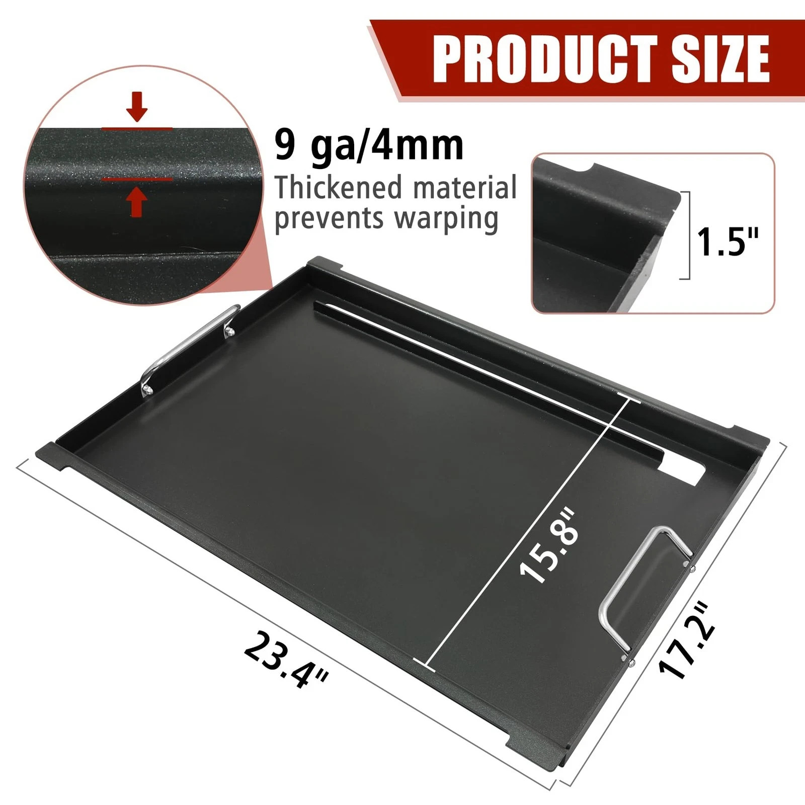 Flat Top Griddle Insert for Weber Spirit I & II 300 Series 6787
