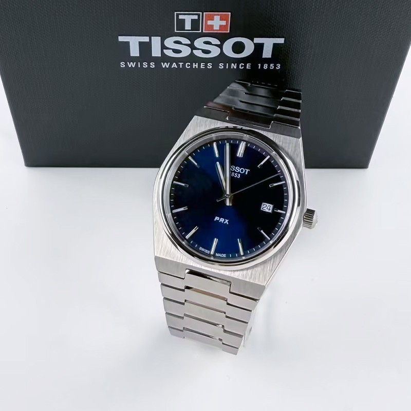 Tissot PRX/316L T137.410.11.041.00 Blue Dial Men's Quartz Chronograph Watch 40MM