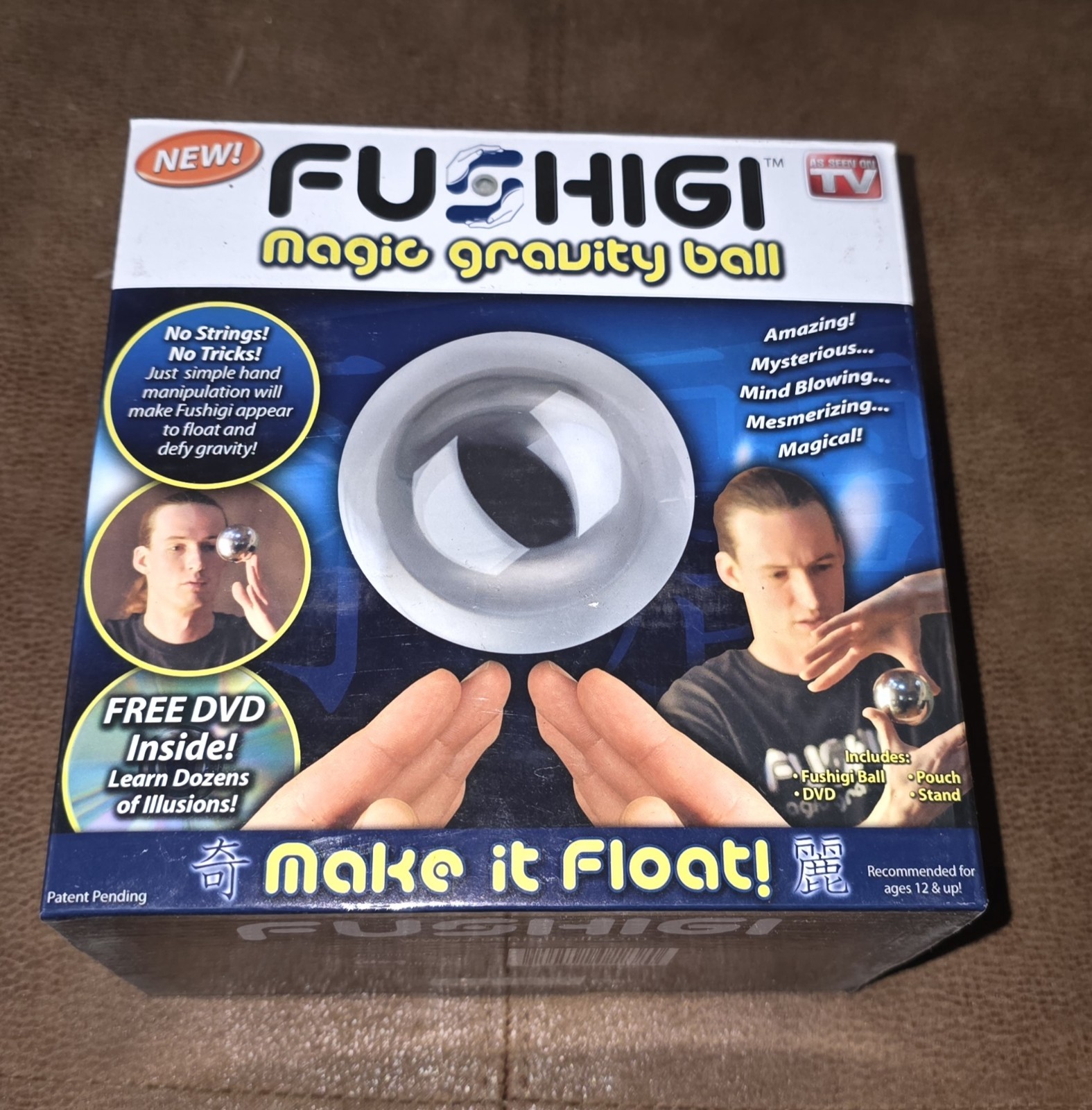 Fushigi Magic Gravity Ball With DVD Make It Float As Seen On TV NEW Vintage Y2K