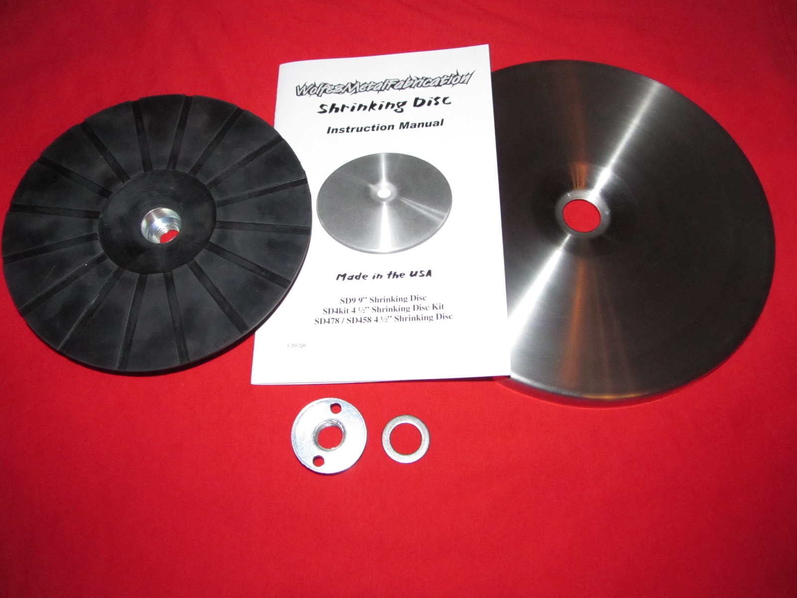 SD9Kit, 9" "Easy Shrink"™, Shrinking Disc Kit w/ Backing Pad! friction system