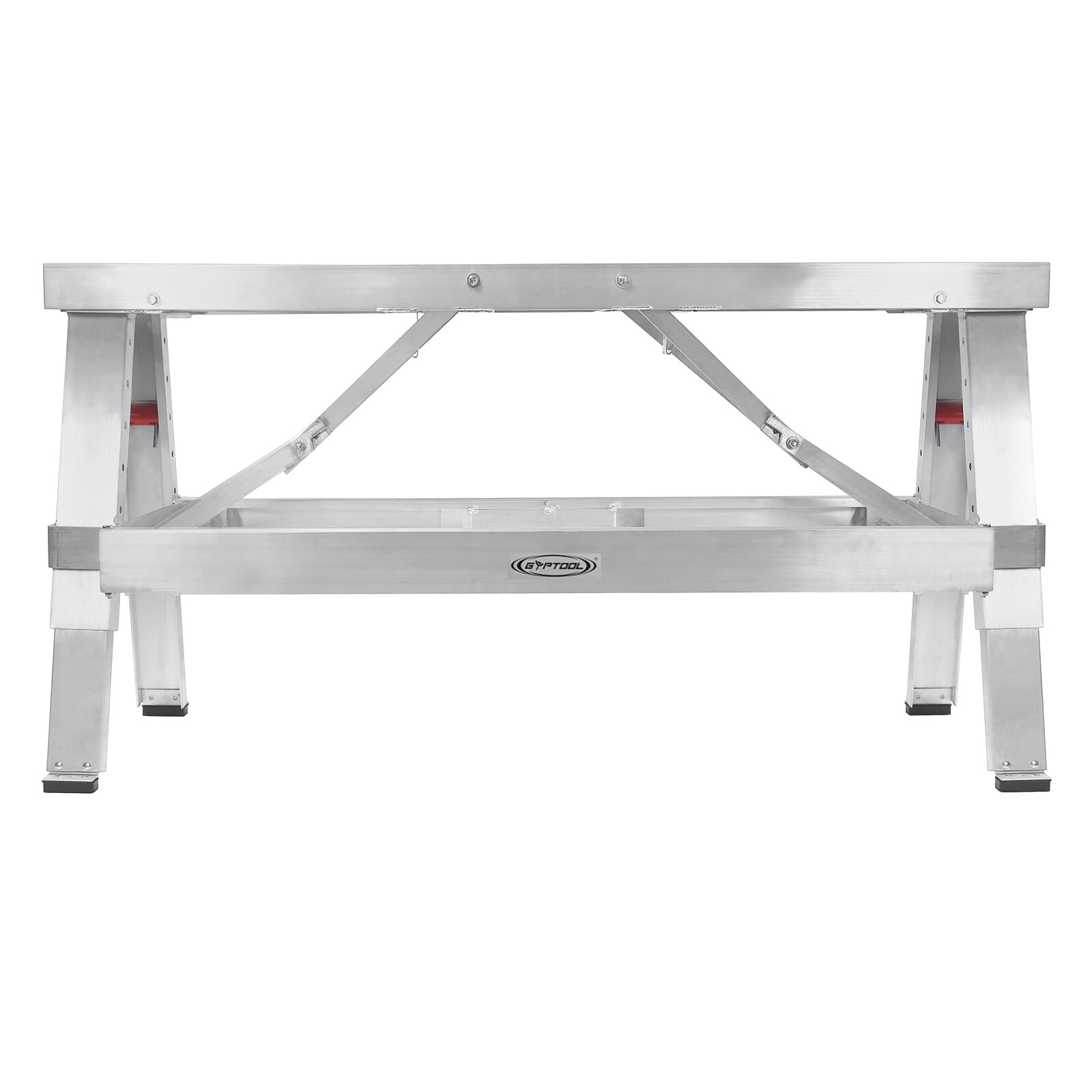 Drywall Bench Sawhorse Step Ladder - Adjustable Height Workbench 18"-30"