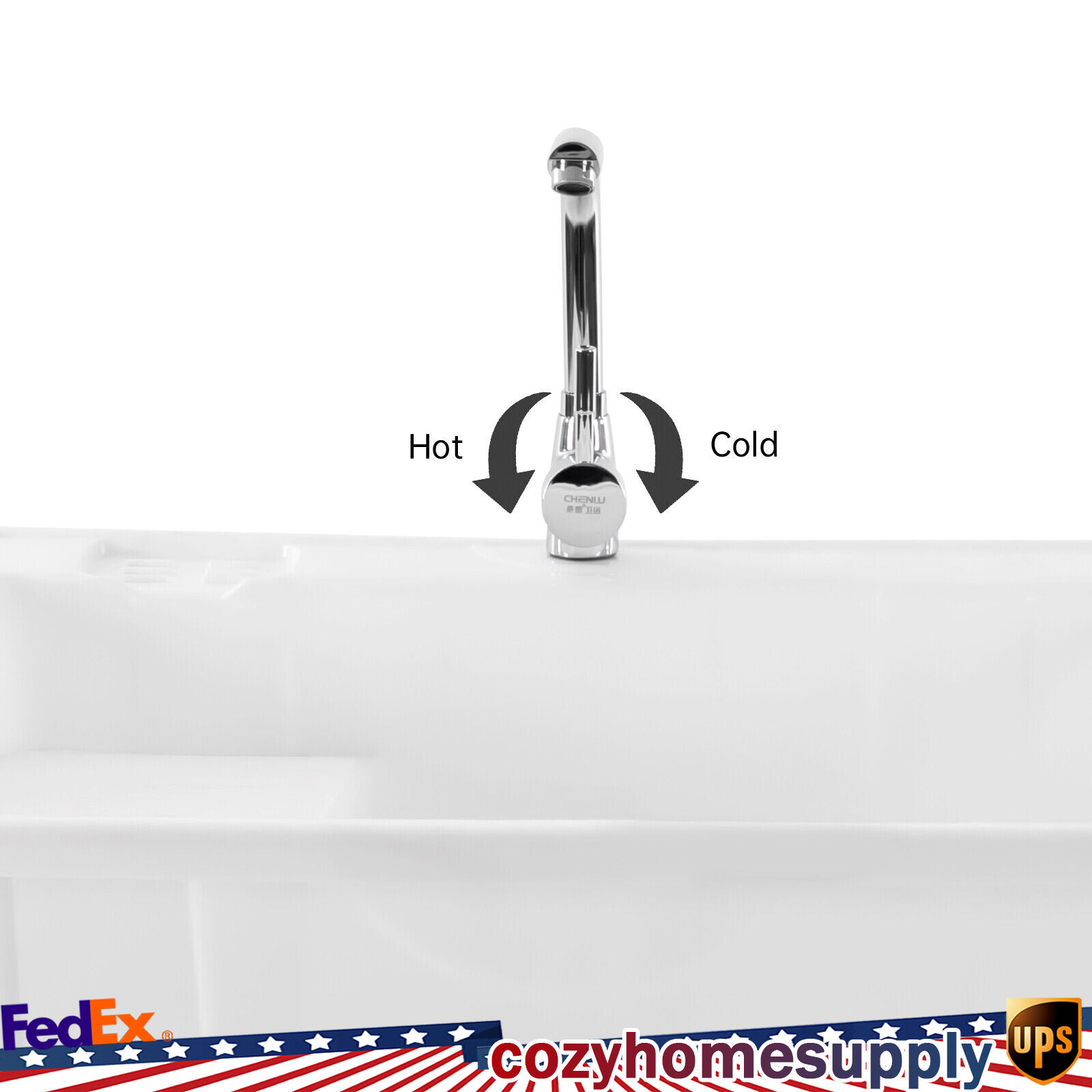 Utility Sink Laundry Tub with Faucet & Basement for Laundry Room Garage or Shop