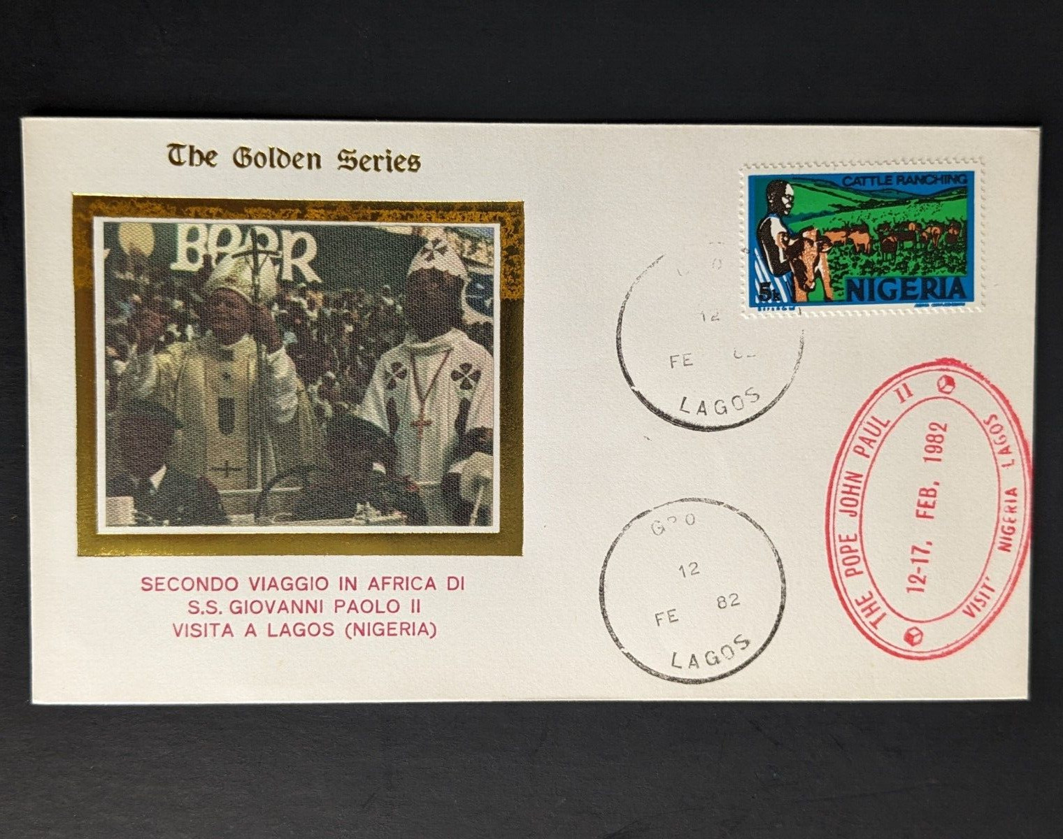 Pope John Paul II, The Golden Series Trip to Africa Nigeria Benin 11 Covers Plus