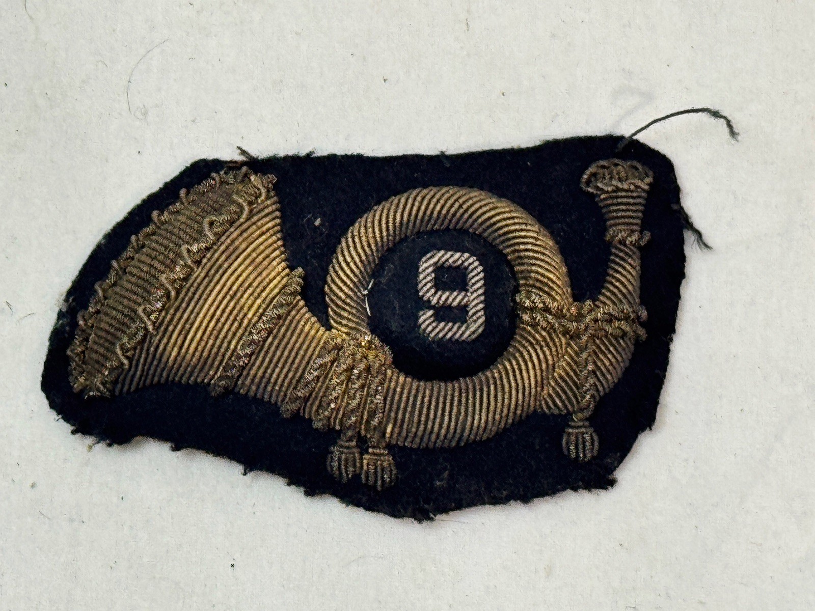 🇺🇸 Civil War Union Infantry Officer’s Bullion Hat Insignia – Regiment “9”