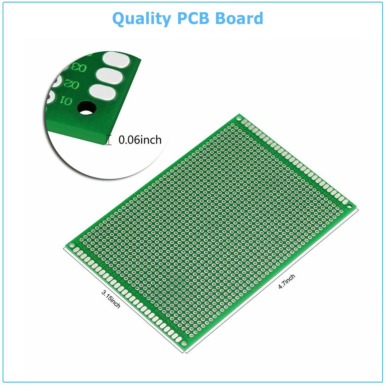 Double Side Universal PCB Prototype Board Printed Circuit Protoboard DIY Solder