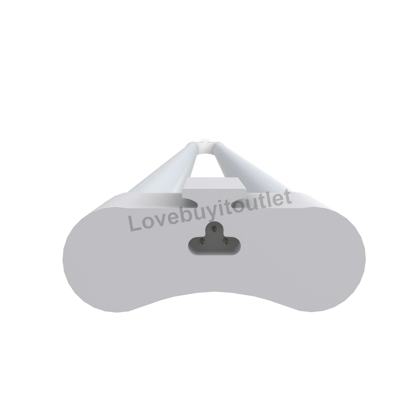 4 Pack 36W Double Tube Light Fixture LED Shop Light for Garage Daylight 6000K