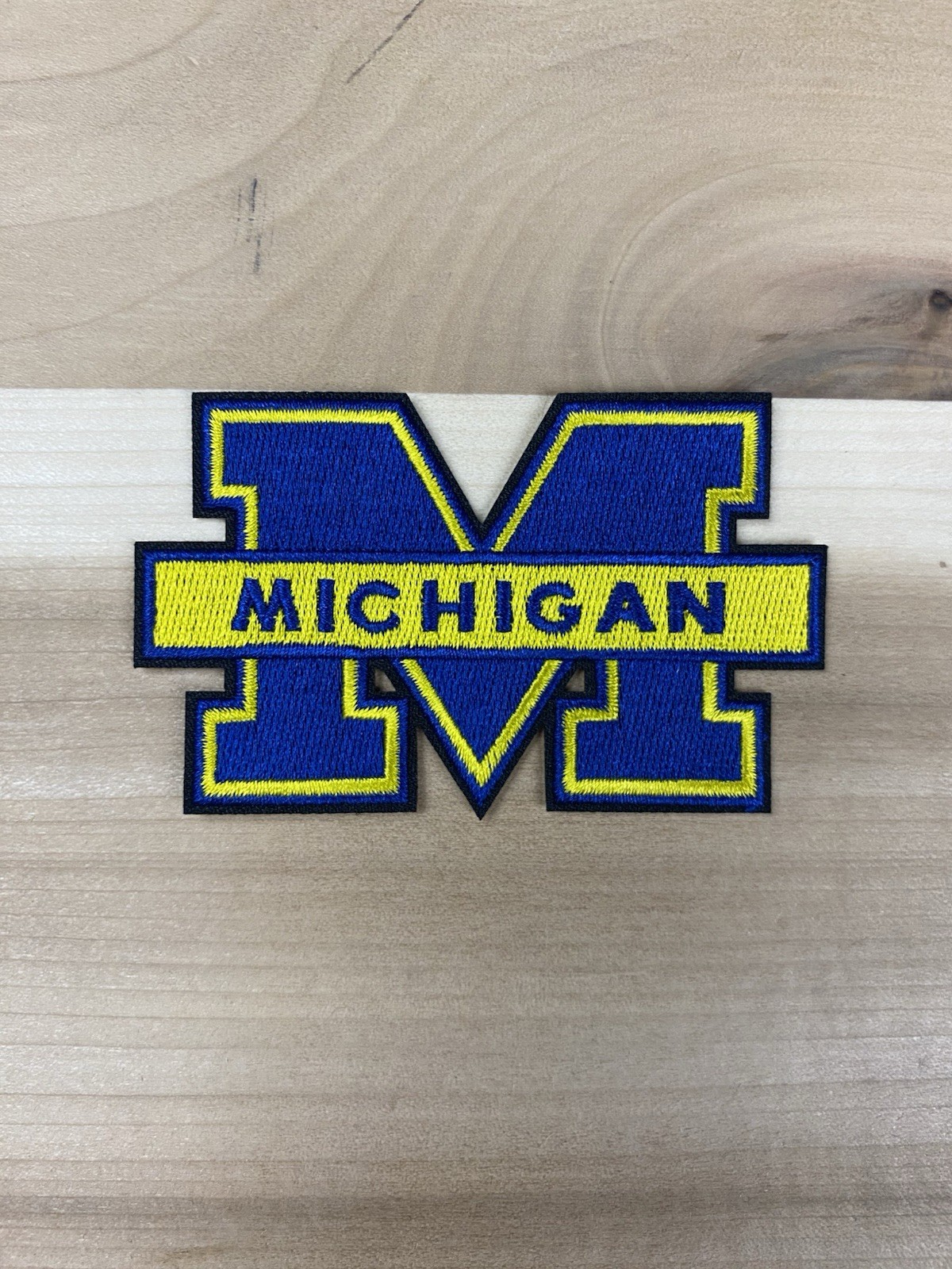 Set Of 2 Michigan University Embroidered Iron On Patches 3”