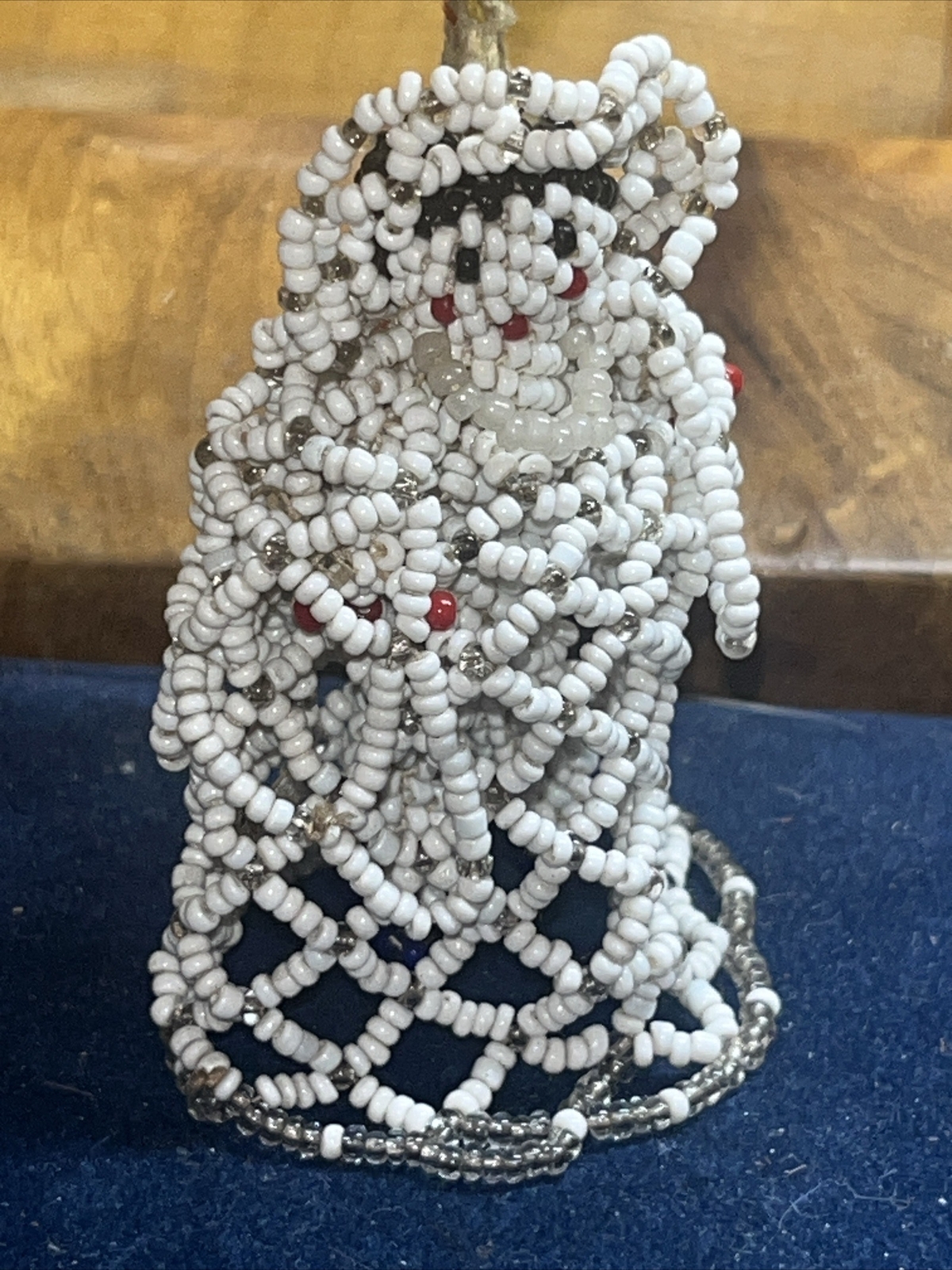 1930’s VINTAGE Beaded Bride NATIVE AMERICAN 2 1/2” New Mexico Christmas Ornament