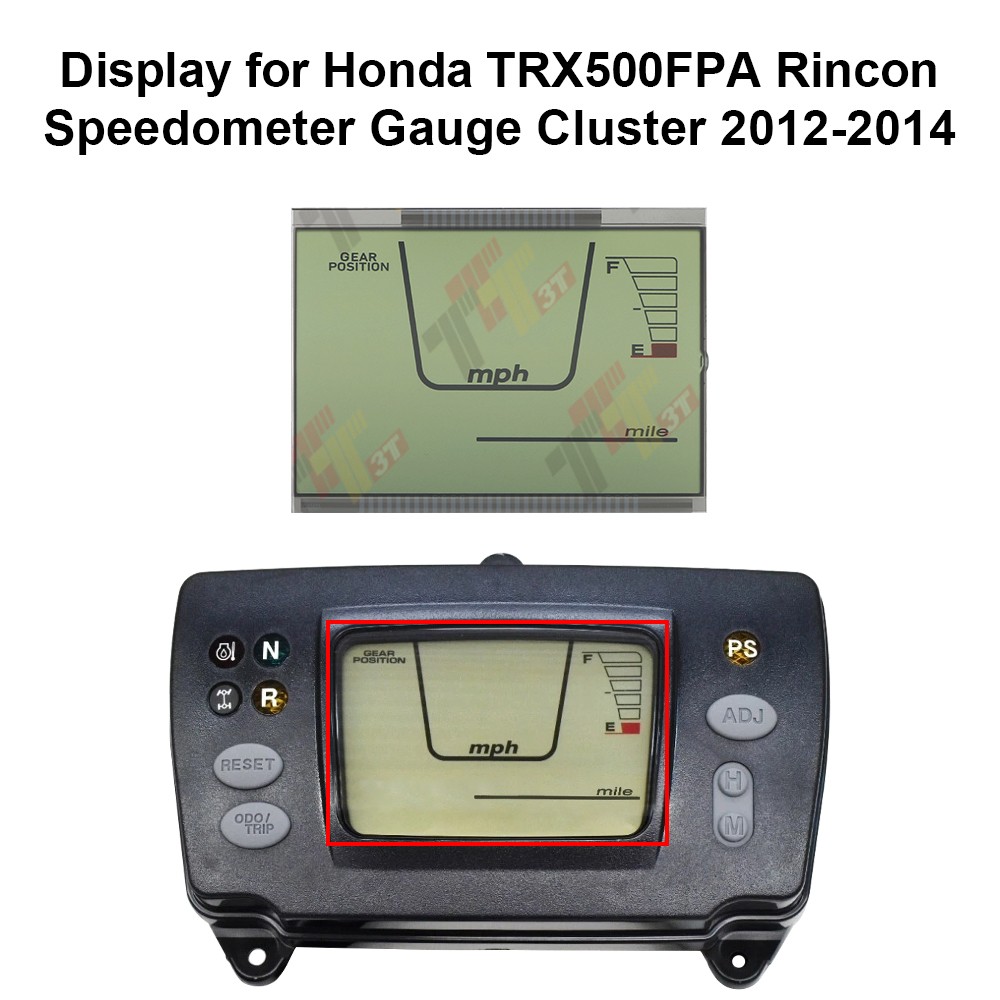 Display for Honda TRX500FA Foreman Rubicon Meter