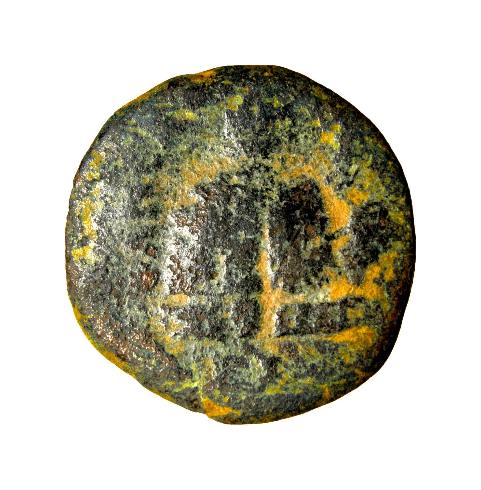 Certified Authentic Ancient JUDAEA, Neapolis. Elagabalus AD 218-222 Mount Temple