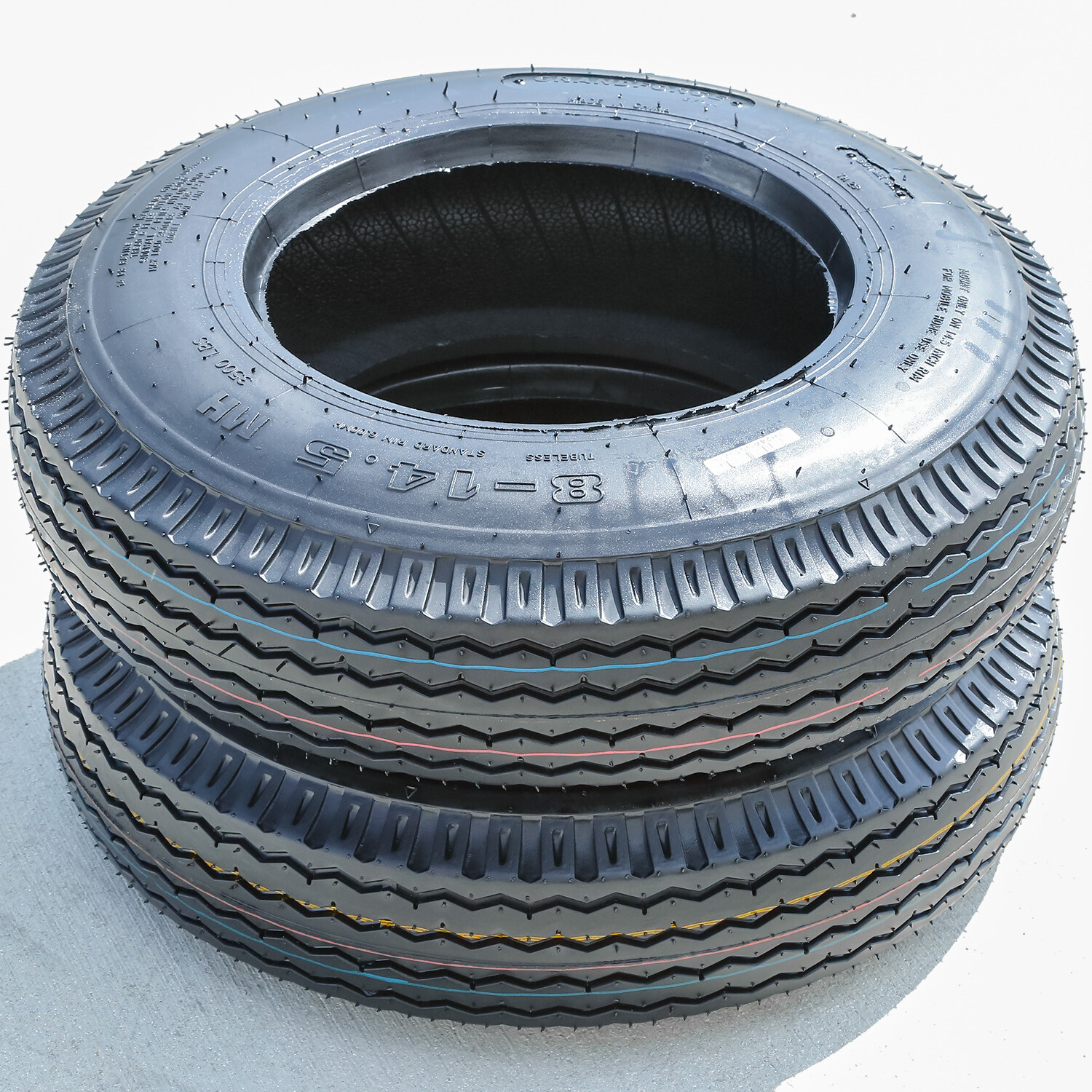 4 Tires Grandforce GF704 ST 8-14.5 Load G 14 Ply Mobile Home Trailer