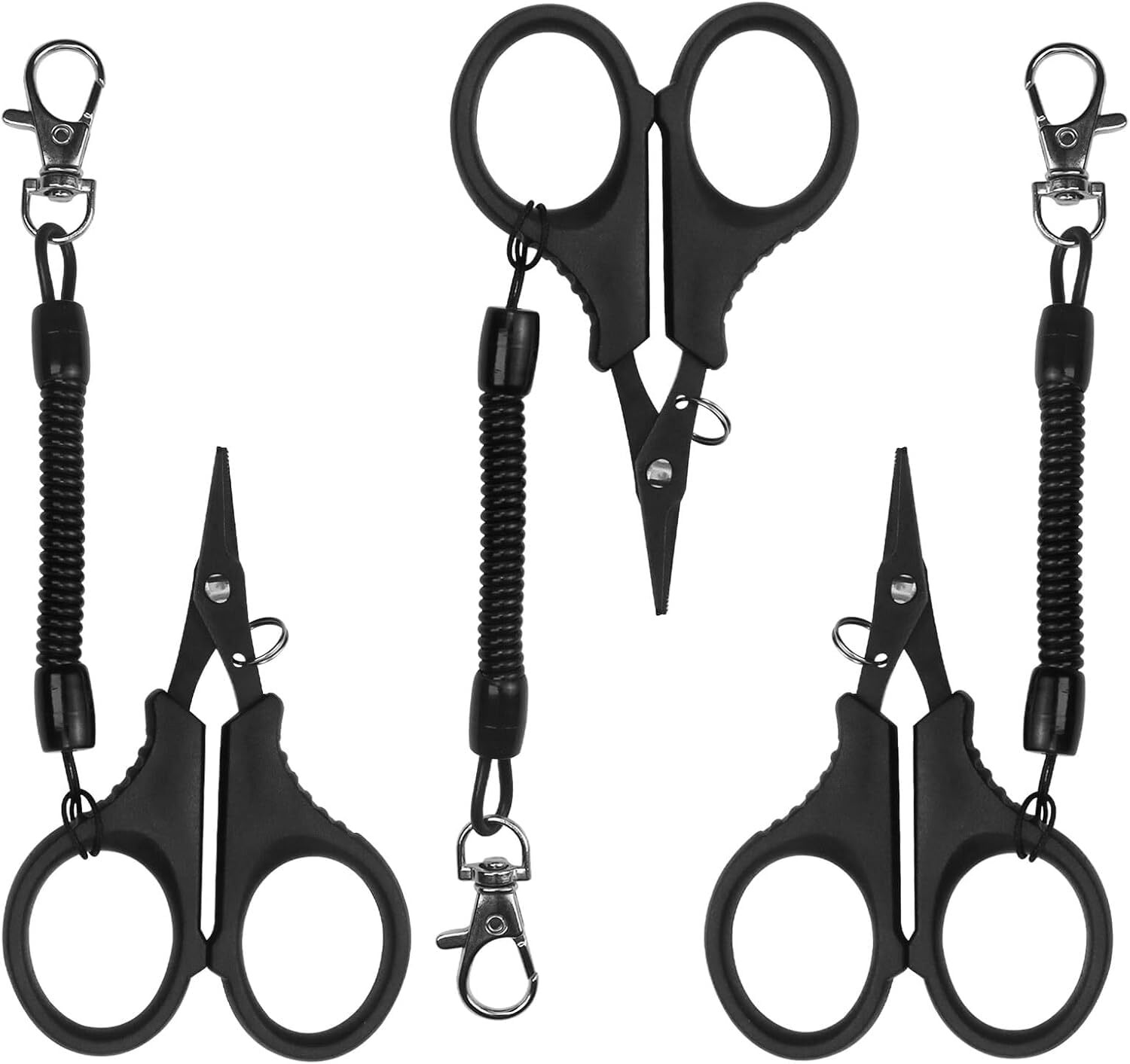 3 Pack Heavy Duty Fishing Line Scissors Braided Line Cutters for Fishing