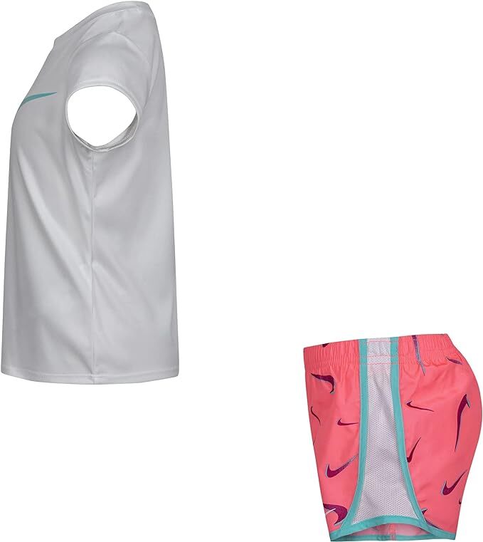Nike Dri-Fit Little Girls' Graphic Tee & Short 2-Piece Set