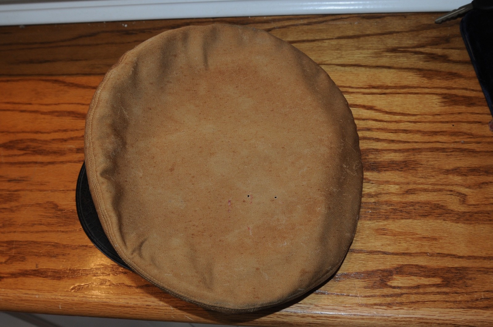 United State US WW2 USN Navy Visor Hat Cap Original Period Hat Well Worn Damaged