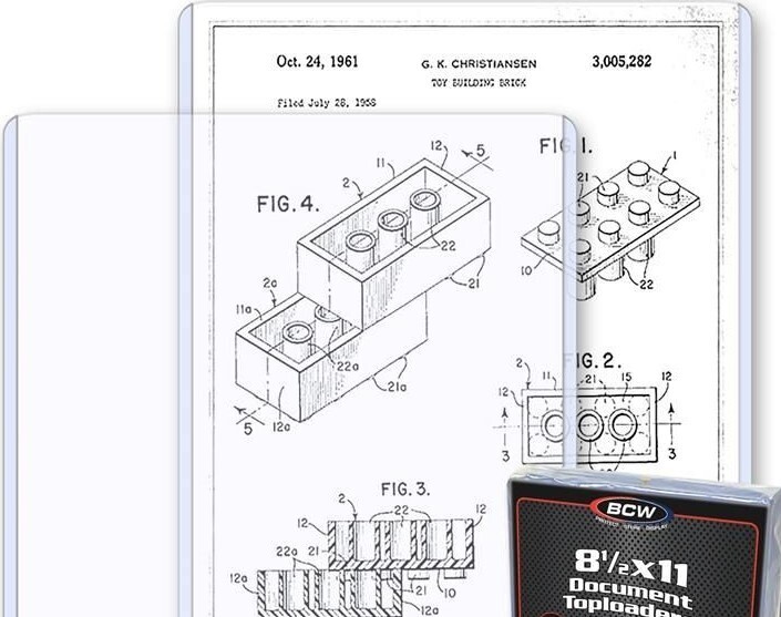 New (1 ct) BCW 8.5x11 Rigid Hard Plastic Photo/Print Topload Holders 8.5 x 11
