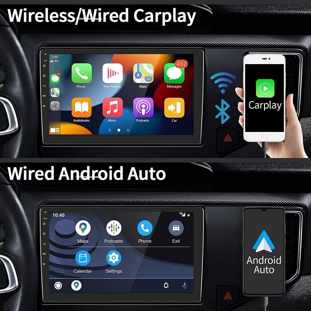 For 2012-2014 Toyota Camry Radio Car Apple Carplay Android GPS Navigation 2+32GB