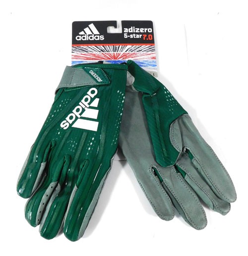 adidas adizero 5-Star 7.0 Leather Forest Green Football Gloves Size Adult L