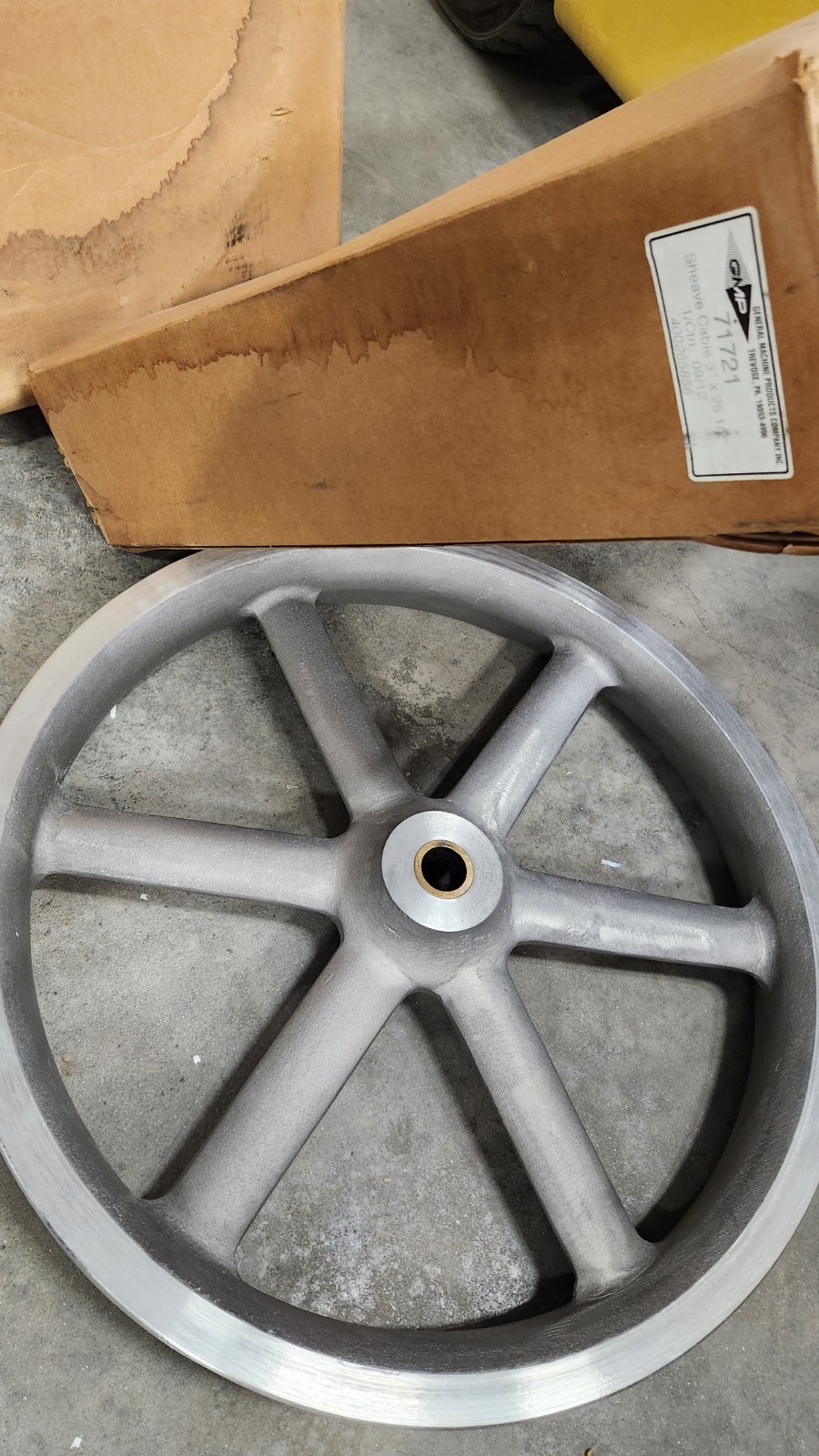 GMP 71721 3" x 26-1/2" Cable Sheave Underground Pulling , Jam Skid Part NEW