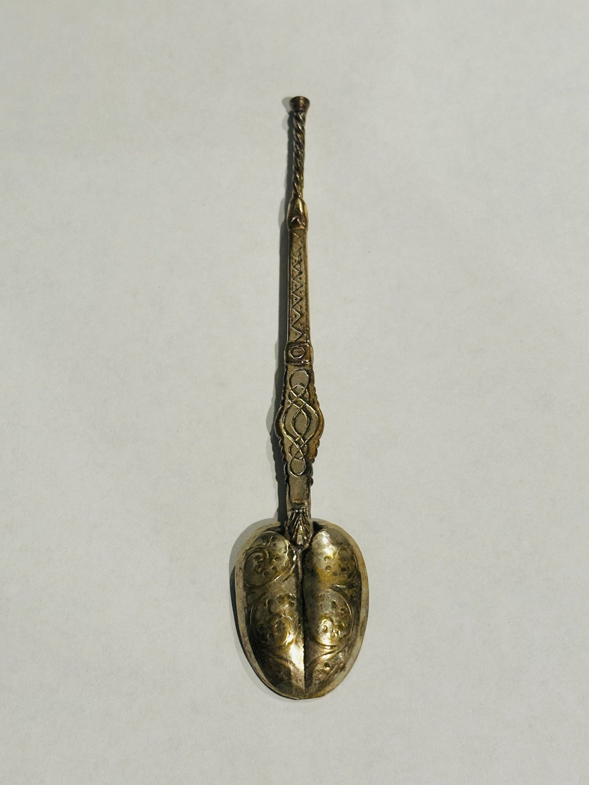 English Estate Sterling Silver Coffee Spoon GW London 1952 4 5/8"