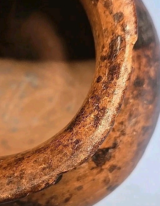 Antique Native American Indian Olla Pine Pitch Water Pot-- Navajo?