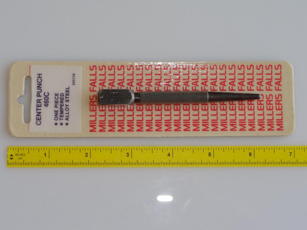VTG Millers Falls Center Punch No.460C NOS New Rare Tool USA Machinist Tempered