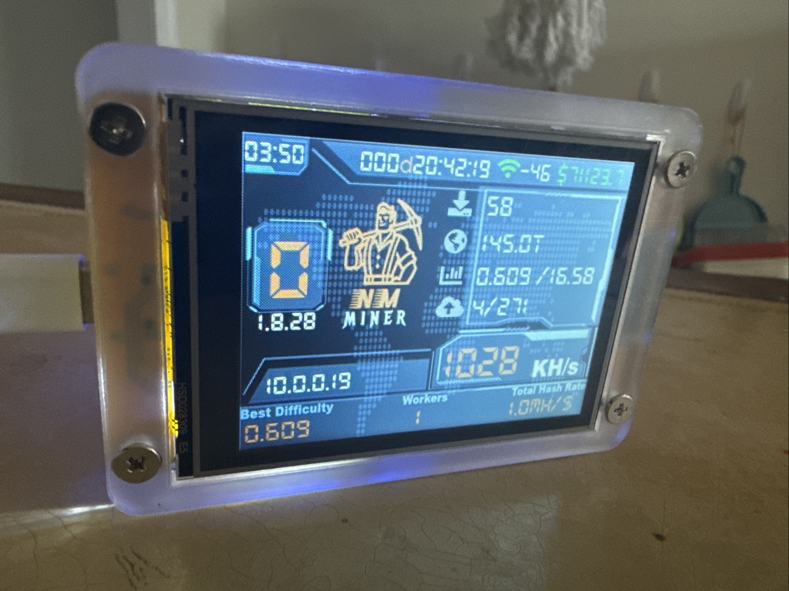 NEW NM MINER ONE SHOT V2 - SOLO BIT COIN LOTTERY MINER QTY 1