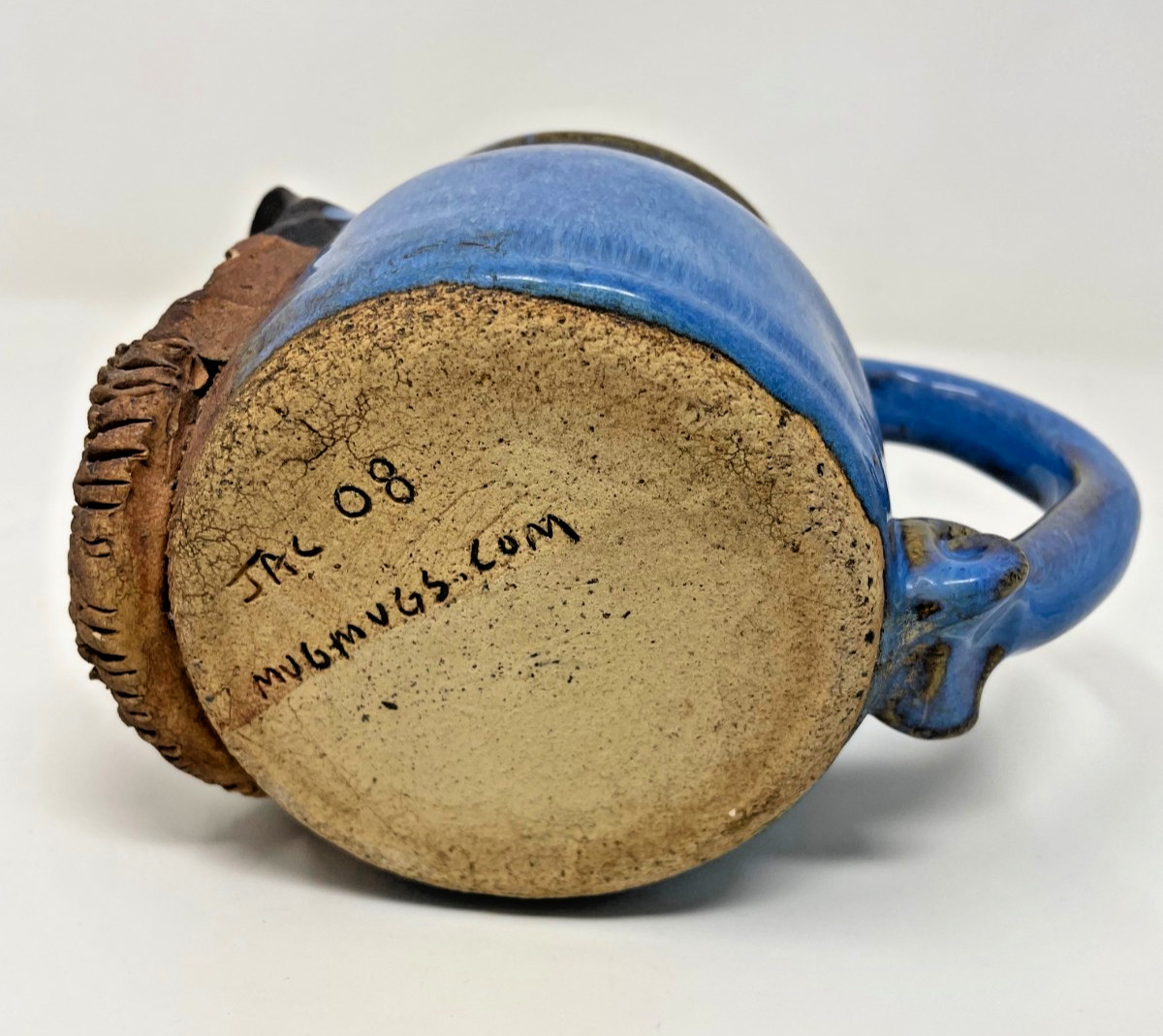 Coffee Tea Mug Cup Vintage 3D Ugly Face Stoneware Face and Hat