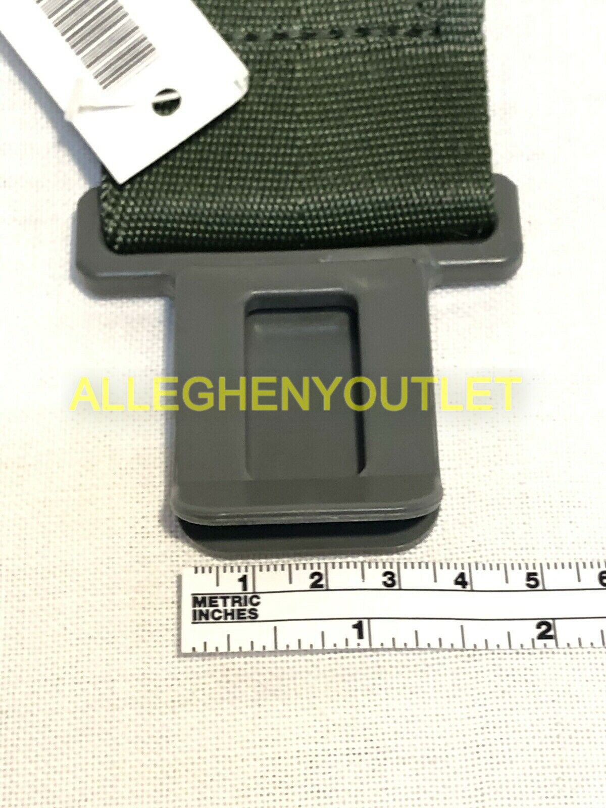 NOS US MILITARY LBE LCE ALICE WEB PISTOL BELT EXTENDER 6" EXTENSION GRAY CLIP