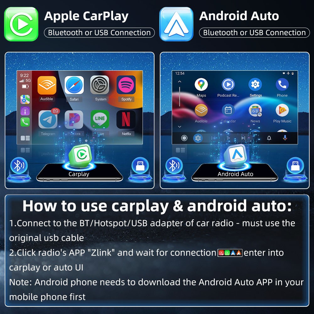 For BMW E90 M3 328i 335i Car Stereo Radio Android 15 Apple Carplay GPS Navi 64G