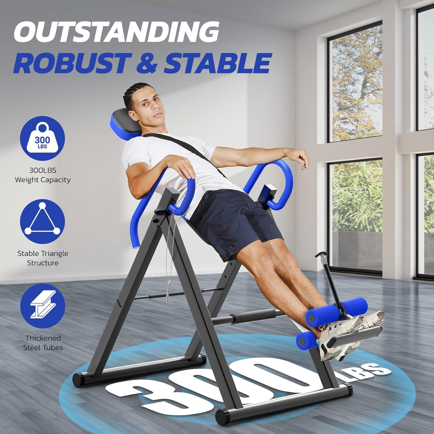 YOLEO Gravity Inversion Table for Back Pain Relief 2026 New Inversion Table W/Lu