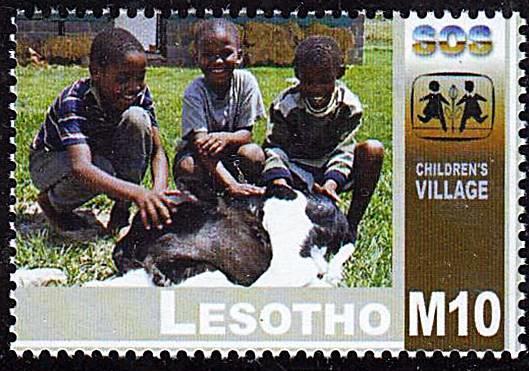 LESOTHO 2002 CHILDREN'S VILLAGE MNH 💲FREE SHIPPING💲