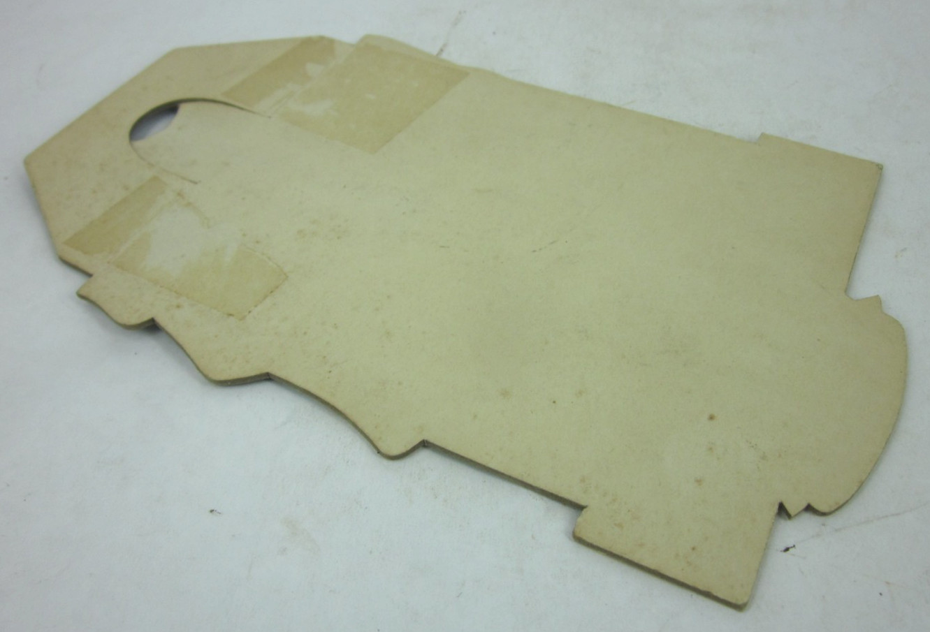 1942 WWII Whistle Soda Pop Bottle Topper Advertising Die Cut