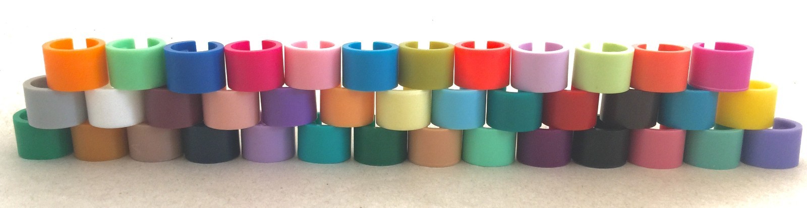 100 Snap On Hanger Size Markers Garment Sizers, Donuts, Bagels, Cubes, Sizer