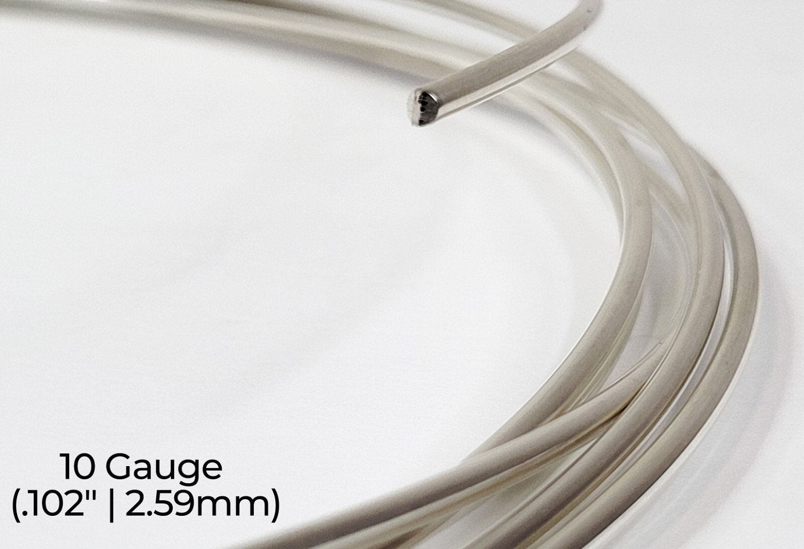 925 Sterling Silver Wire | Round | Half Hard | 10-30 Gauge | 1-10 ft | USA