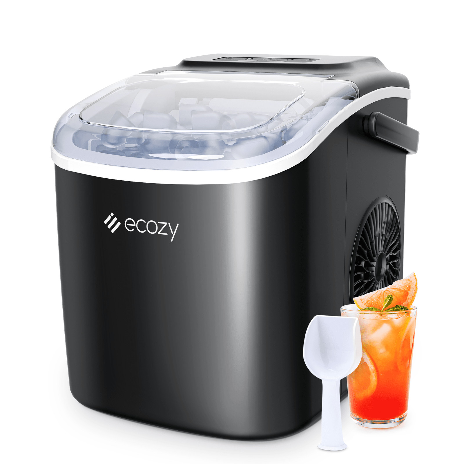 Portable Countertop Bullet Ice Maker Ice Machine with Ice Scoop 26lbs/24hrs