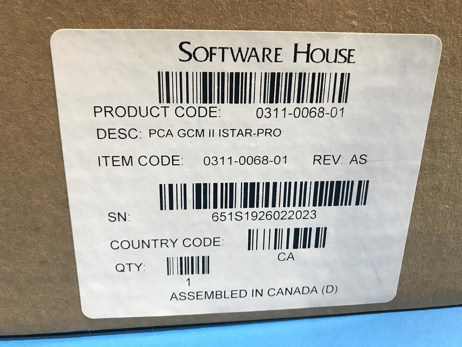 Software House 0311-0068-01 iStar Pro Digital Control Assembly