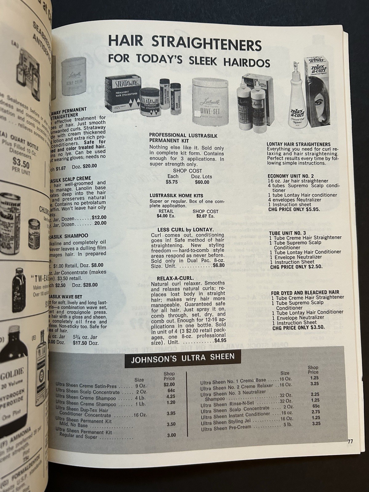 Chicago Hair Goods Catalog SALON Includes African American WIGS Ultra-Sheen